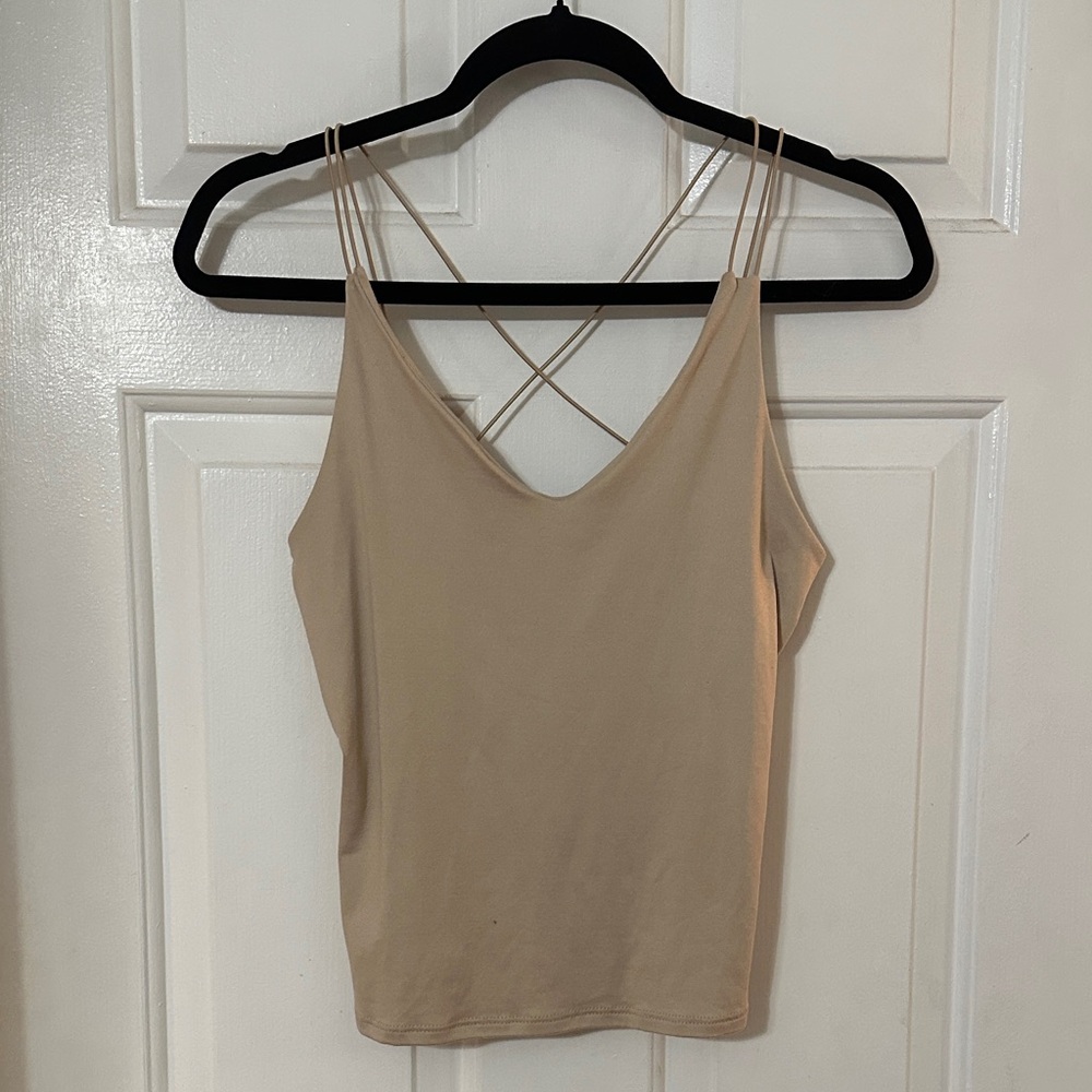 Gaze Tan Strappy Camisole